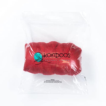 Colored Natural Wool roving (16 Ounce)