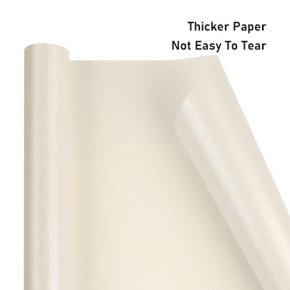Off White Matte Wrapping Paper (46.24 Sq Ft)