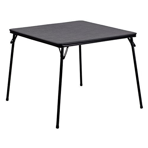 White 33.5" Square Folding Table