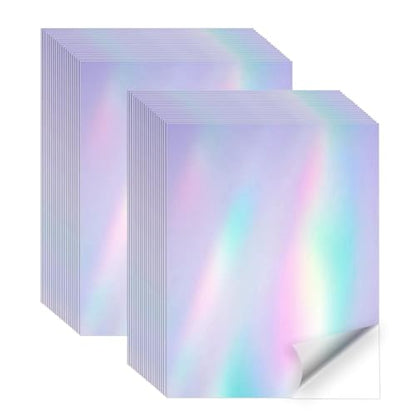50 Sheets Holographic Sticker Paper