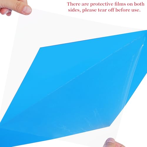 9Pcs Lighting Gels Plastic Gel Light Filter Sheets 11.8 x 11.8 Inch (9 Count)