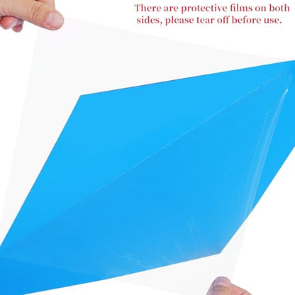 9Pcs Lighting Gels Plastic Gel Light Filter Sheets 11.8 x 11.8 Inch (9 Count)