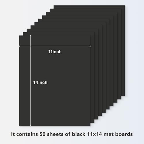 50 Pack 11x14 Uncut Photo Mat Matboards