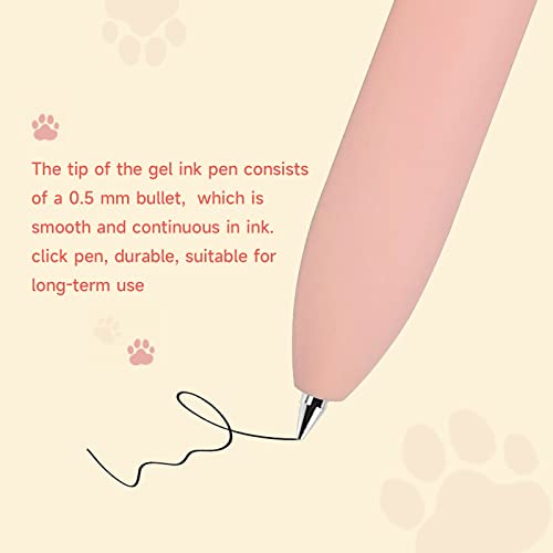 Cat Pens 8 Pcs 0.5mm Cute Kawaii Black Ink Fine Point Smooth Writing