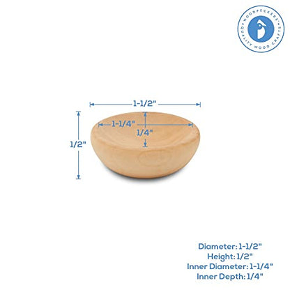 Mini Wooden Bowl 1 (10 Count)