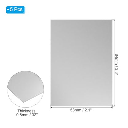 3.3x2.1x1 32inch Anodized Aluminum Sheet (5 Count)