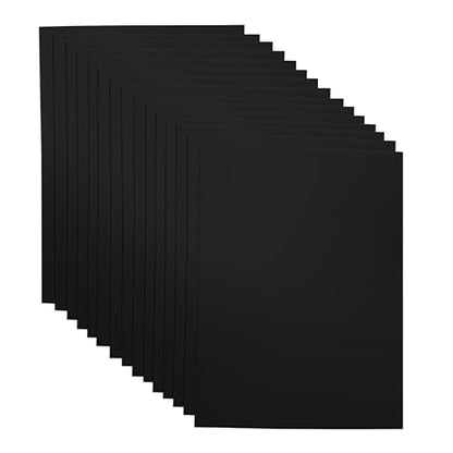 Black EVA Foam Sheets for Crafts (15 Count)