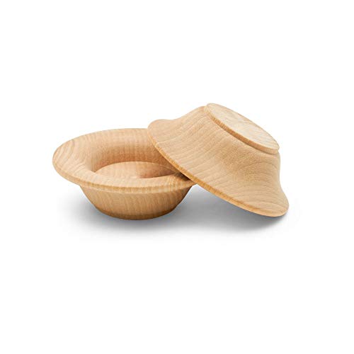 Wooden Craft Bowls Unfinished 2 (100 Count)