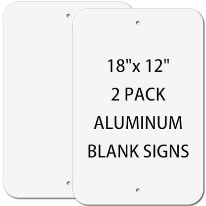 Blank Aluminum Signs 2 (2 Count)