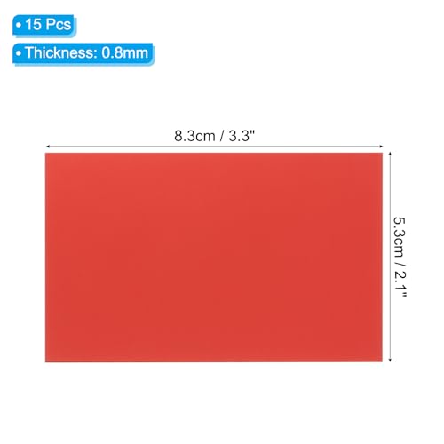 2.1x3.3 Inch Anodized Aluminum Sheet Metal (15 Count)