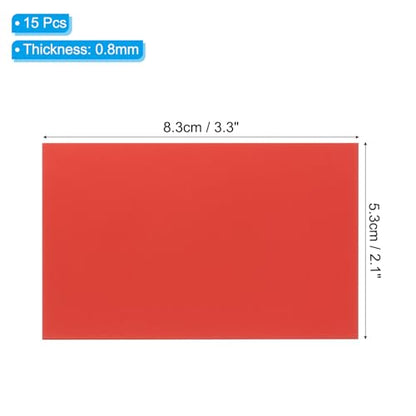 2.1x3.3 Inch Anodized Aluminum Sheet Metal (15 Count)