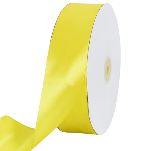 100 Yard Light Yellow Satin Ribbon 1