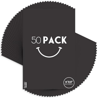50 Pack 11x17 Uncut Photo Mat Matboards