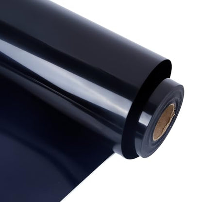 RENLITONG Black Iron on Vinyl 12Inch by 13ft Roll Heat Transfer Vinyl for T (14.4 Ounce)