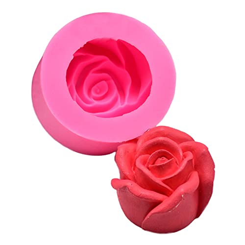 Rose Candle Mold Flower Silicone Mold for Soap