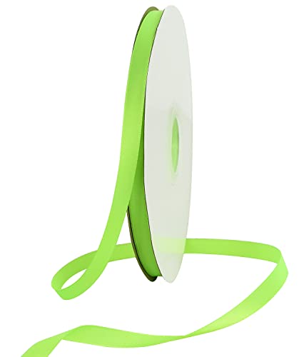 100yds 3 8 Inch Lime Green Satin Ribbon for Craft Gifts Wrapping (300 Foot)