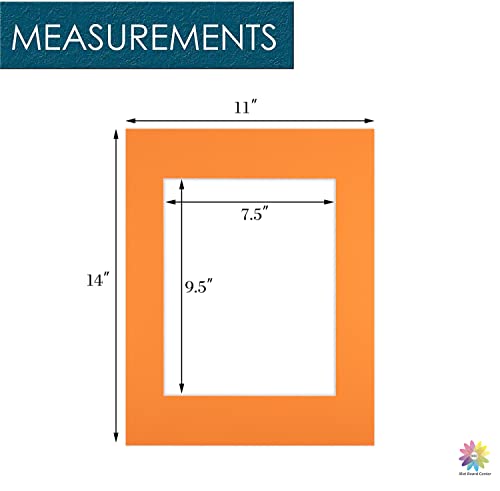Mat Board Center 10 Pack 11x14 Photo Mats for 8x10 Picture (10 Count)