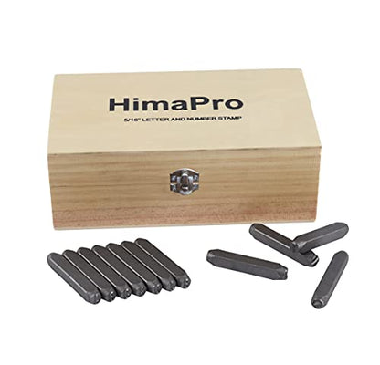 Letter and Number Stamp Set 36pcs 40Cr Alloy Steel Metal Stamp Number & Letter Punch Set in a Wooden case (36 Count)