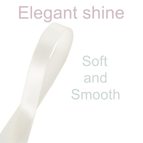 3 8 Inch Ivory Ribbon 50Yards