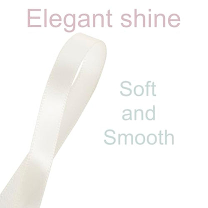 3 8 Inch Ivory Ribbon 50Yards