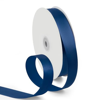 1 Inch 100 Yards Satin Ribbon Dark Blue (300 Foot)