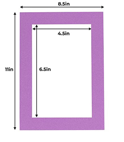 5x7 Mat for 8.5x11 Frame (10 Count)