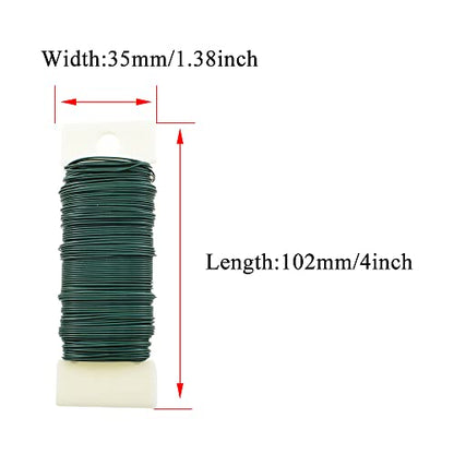 22Gauge Green Flexible Metal Floral Wire (345 Foot)