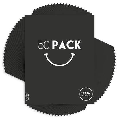 50 Pack 11x14 Uncut Photo Mat Matboards