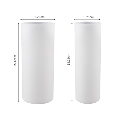 2 Pack 6 Inch Cylinder Candle Mold Pillar Candle Molds Taper