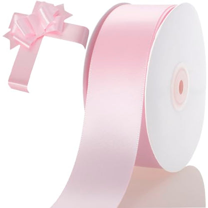 1-1/2 Inch Light Pink Ribbon 50Yards – Perfect for Gift Wrapping