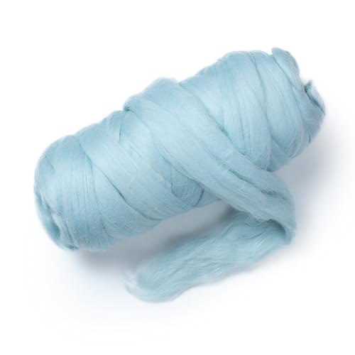 Colored Natural Wool roving