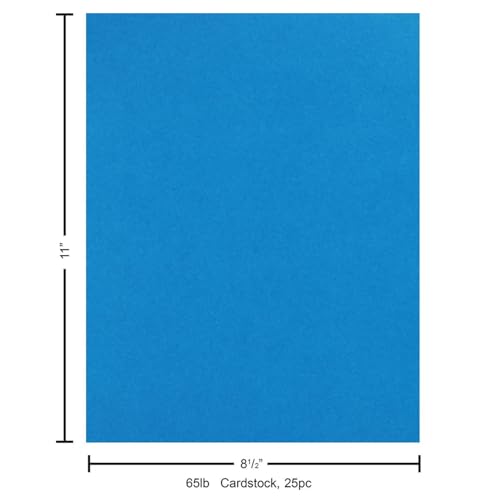 PA Paper Accents Stash Builder Cardstock 8.5" x 11" Bright Blue