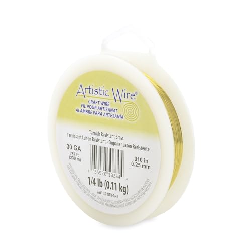 30 Gauge Tarnish Resistant Brass Craft Wire