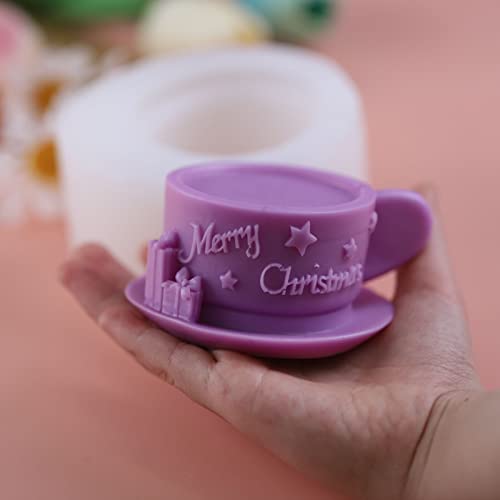 Christmas Milk Tea Cup Shaped Candle Mold