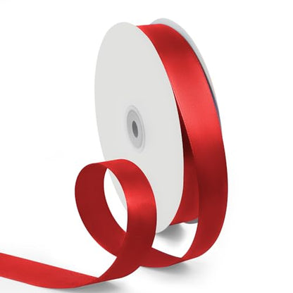 1 Inch 100 Yards Satin Ribbon Red (300 Foot)