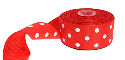 Polka Dot Grosgrain Ribbon 25 Yard Each Roll 100% Polyester