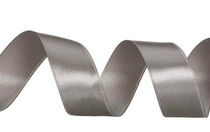 1 Inch Steel Gray Solid Satin Ribbon for Gift Wrapping