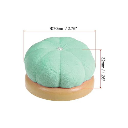 Wooden Base Needle Pincushions Pin Cushions Light Green