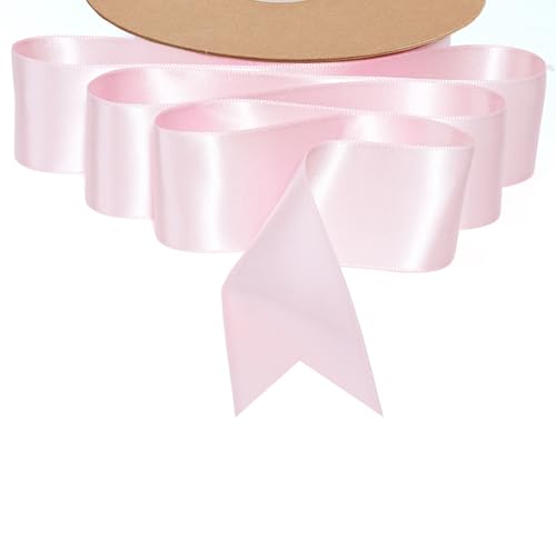 Light Pink Satin Ribbon 1.5 inch x 50 Yards
