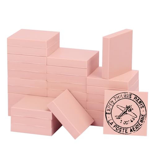60 Pcs 2"x2" Rubber Carving Blocks (6.2 Count)