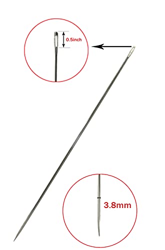 6" Professional Upholstery Large Eye Long Needle Easy to Thread