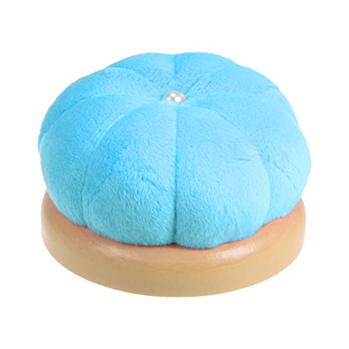 Wooden Base Needle Pincushions Japanese Style Pin Cushions Round Pin Cushion Needle Holder for Sewing Quilting Needlework DIY Crafts