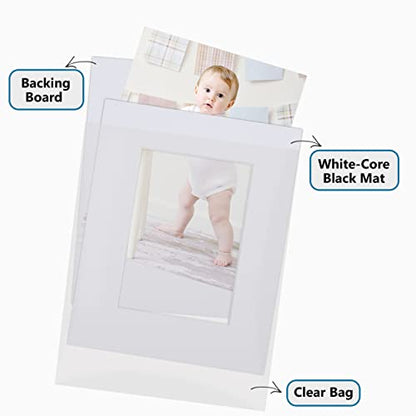 10 Pack White Photo Mat Set 11x14 for 8x10 Photos