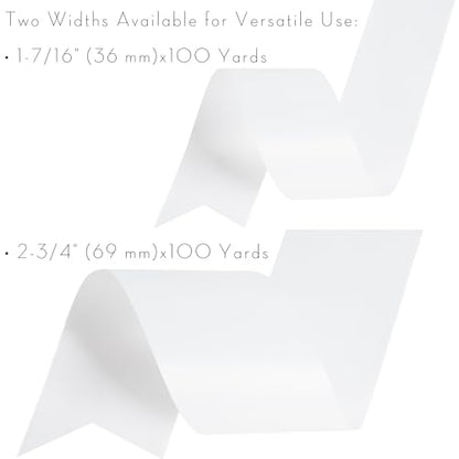 1.5 Inch White Polypropylene Ribbon
