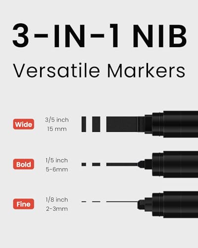 Black Poster Markers Jumbo (5 Count)