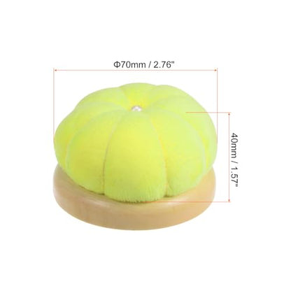 Wooden Base Needle Pincushions Japanese Style Pin Cushions Round Pin Cushion Needle Holder for Sewing Quilting Needlework DIY Crafts