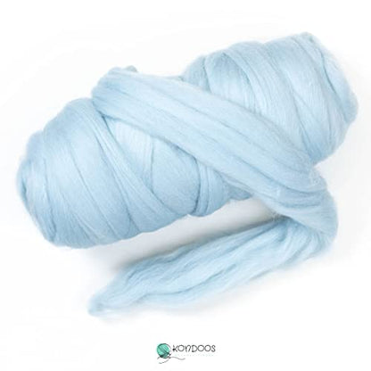 Colored Natural Wool roving