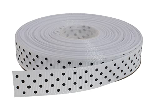 Polka Dot Grosgrain Ribbon 25 Yard Each Roll 100% Polyester