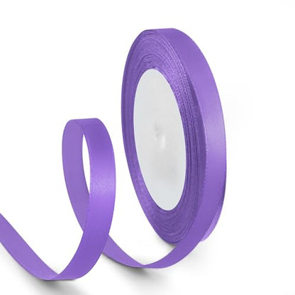 3 8 Inch 25 Yards Satin Ribbon Light Purple (75 Foot)