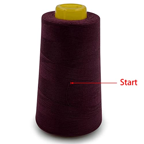 4 Cones of 3000 Yards Each Spool Thread for All Purpose (36000 Foot)